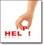 A knowledgable bankruptcy lawyer is the best person to ask questions. Image of a hand building the word help.